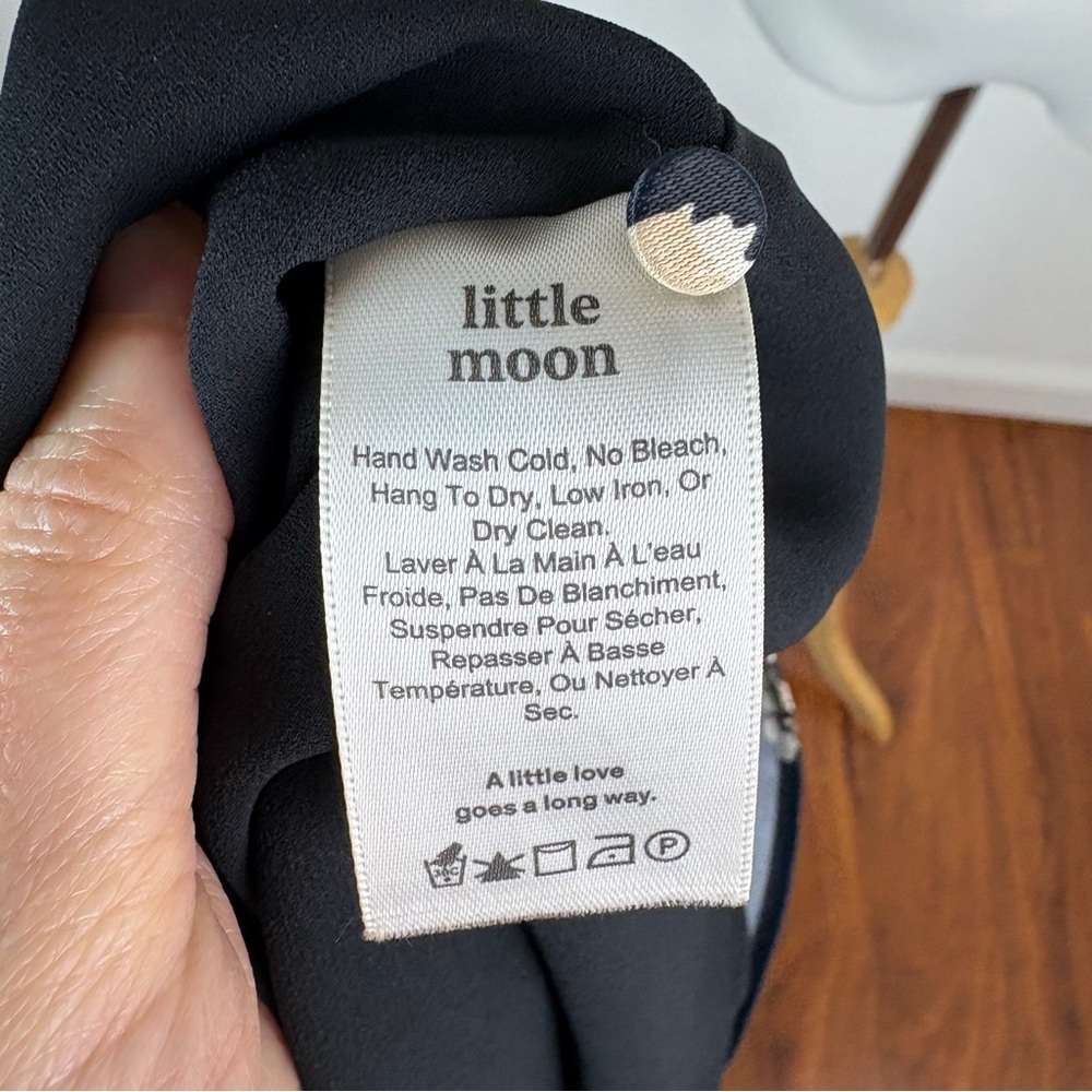 Aritzia Little Moon Laurel Dress, Black/Ivory, Size M B5 - Picture 6 of 7